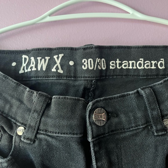 RAW X Black Men’s Ribbed Jeans - Picture 3 of 4